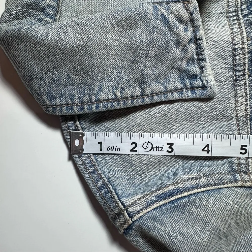 Vintage Mudd Y2K Retro Denim Jean Jacket With Hippie Patches Size XL - Image 8