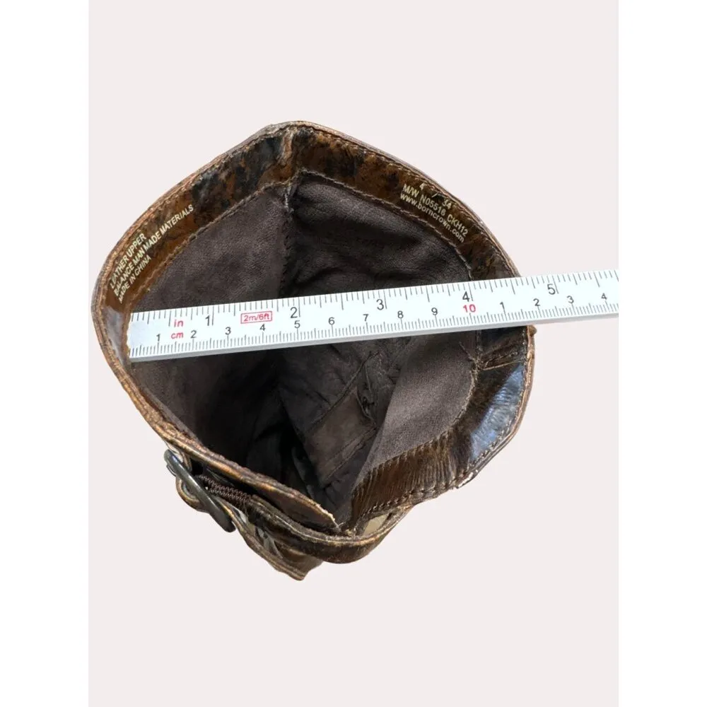 Born Crown women’s brown leather equestrian below knee boots 4/34 SKU 6168 Size undefined - Image 14