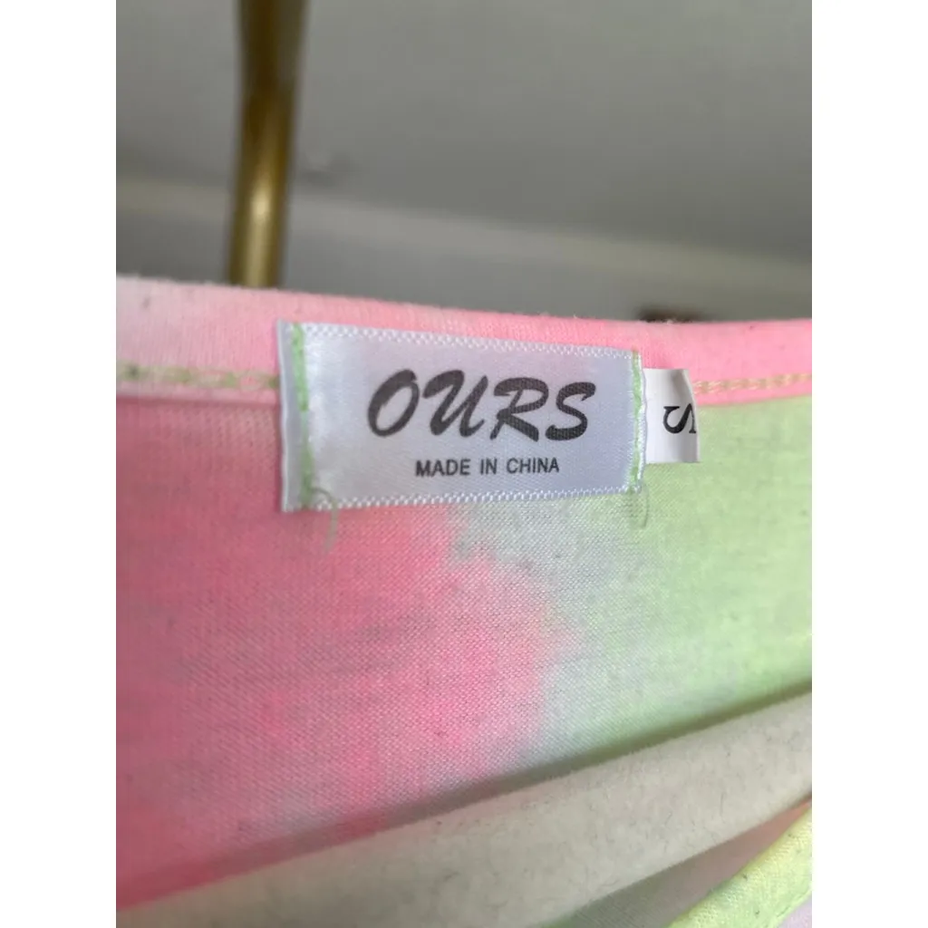 Neon Tie Dye Shirt Dress Vibrant Indie Festival Y2K Beach Resort Travel Concert Pink - Image 4