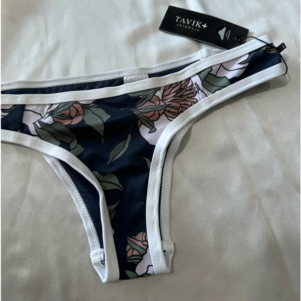 TAVIK moderate coverage floral swimming bottom 🌸 Green Size XS - Image 8