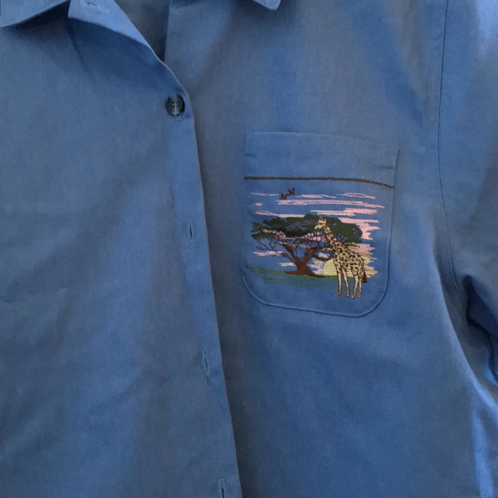 FINAL MARKDOWN Ladies bon worth blouse large Blue - Image 3