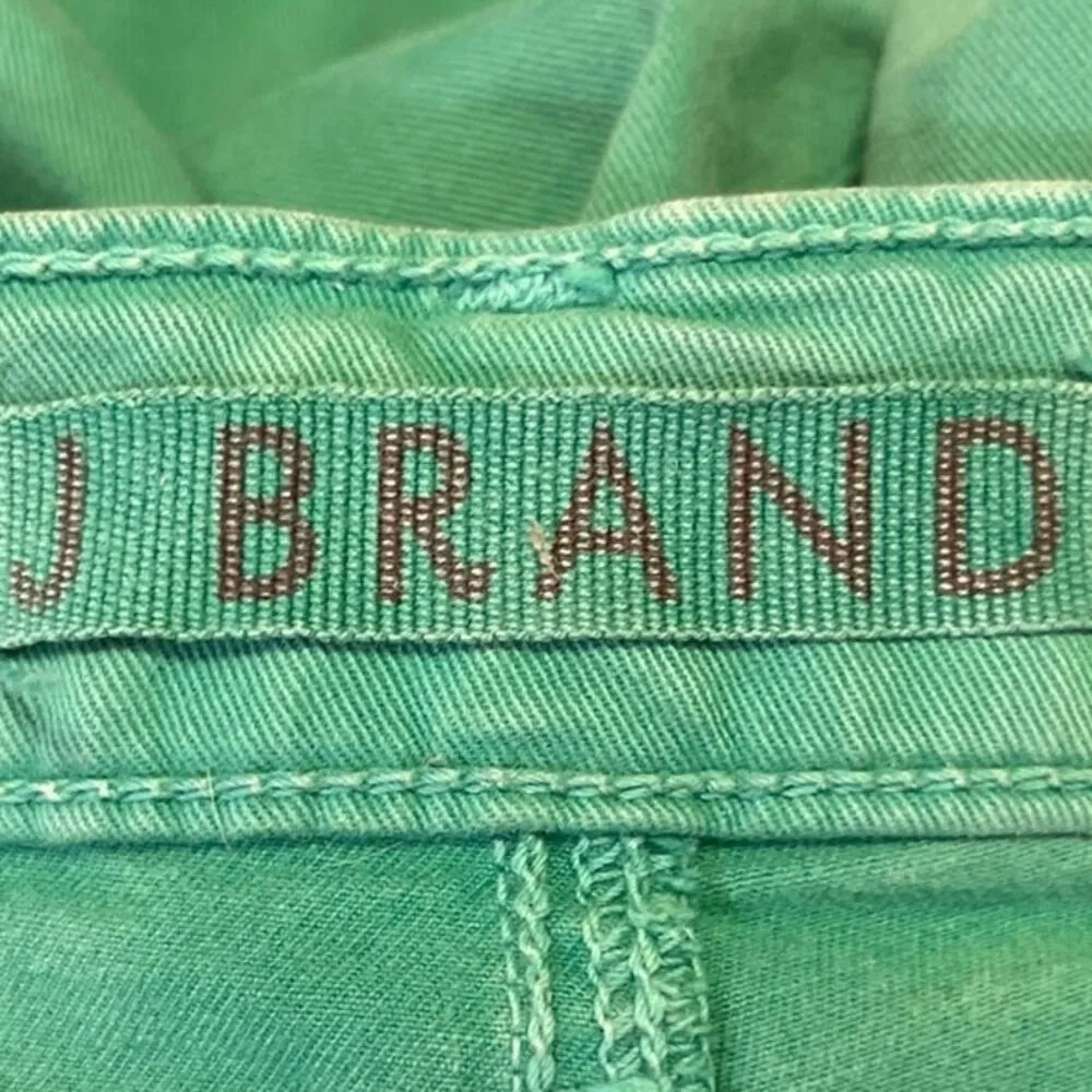 J Brand Saint Tropez Teal Green Mid Rise Skinny Denim Trousers Jeans Pants 27 - Image 4