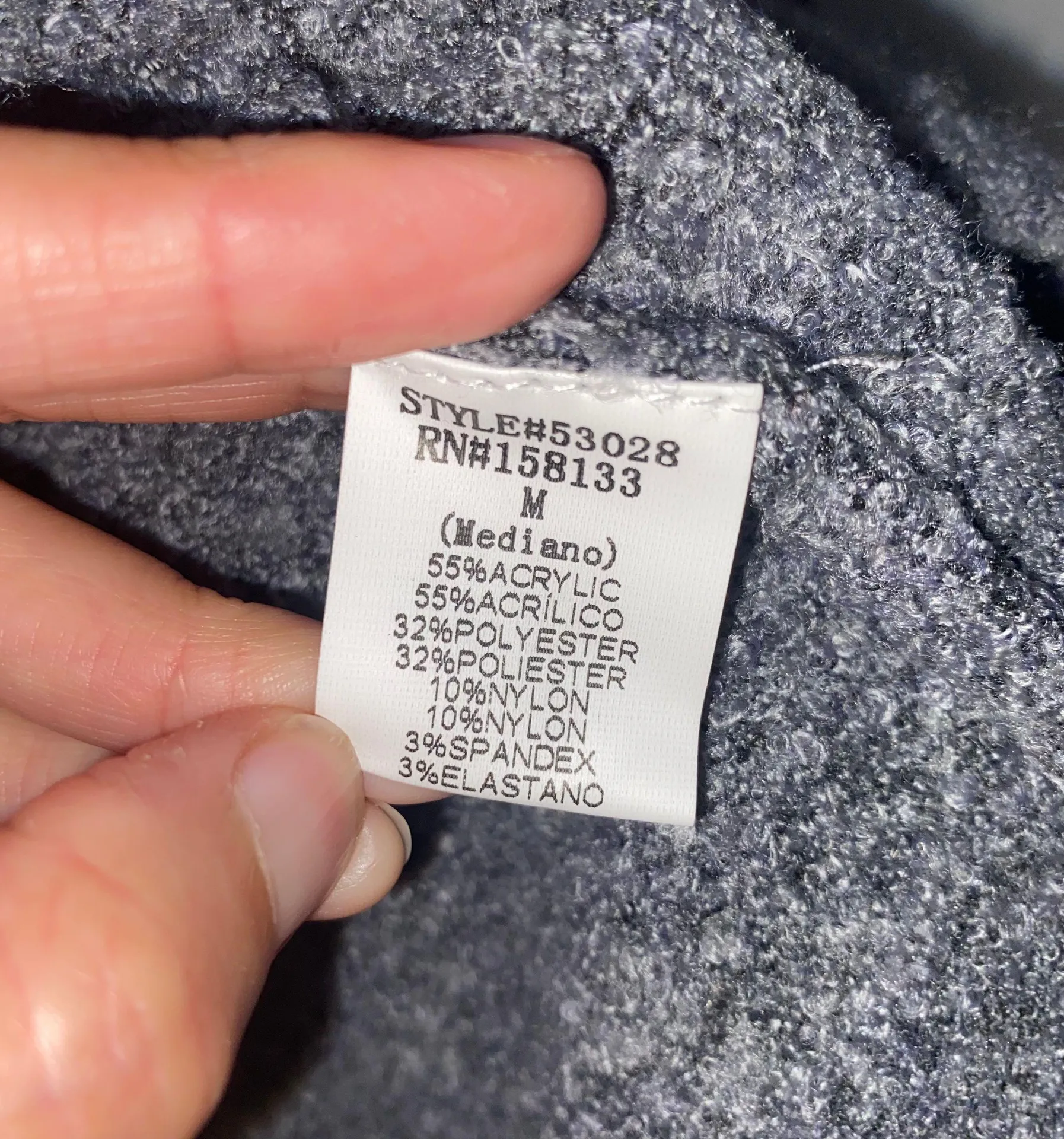 Gray Long Sleeve Sweater Women’s Medium - Image 5