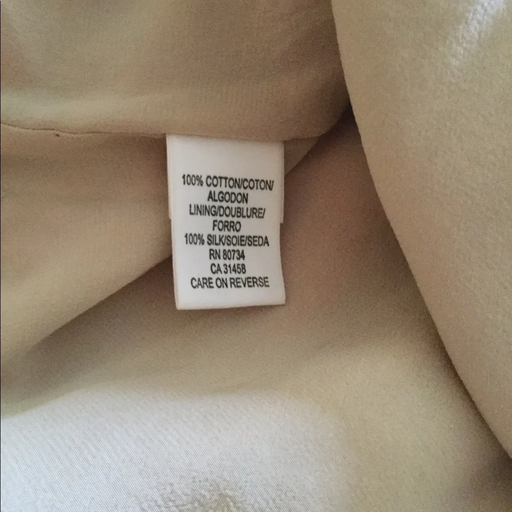 BCBG Maxazria cotagecore bohemian embroidered beige and red maxi pleated skirt 2 - Image 5