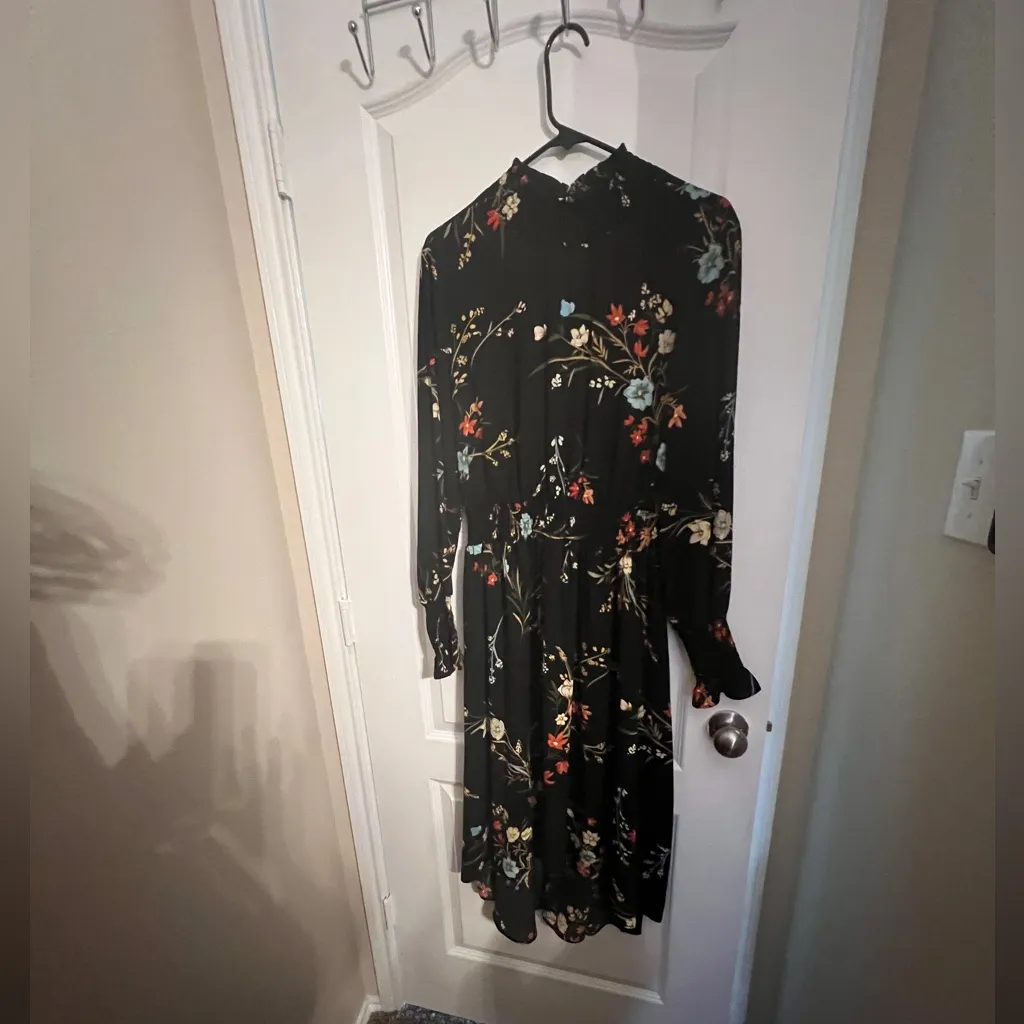 Nanette Black and Red Long Sleeve Sundress - Image 2