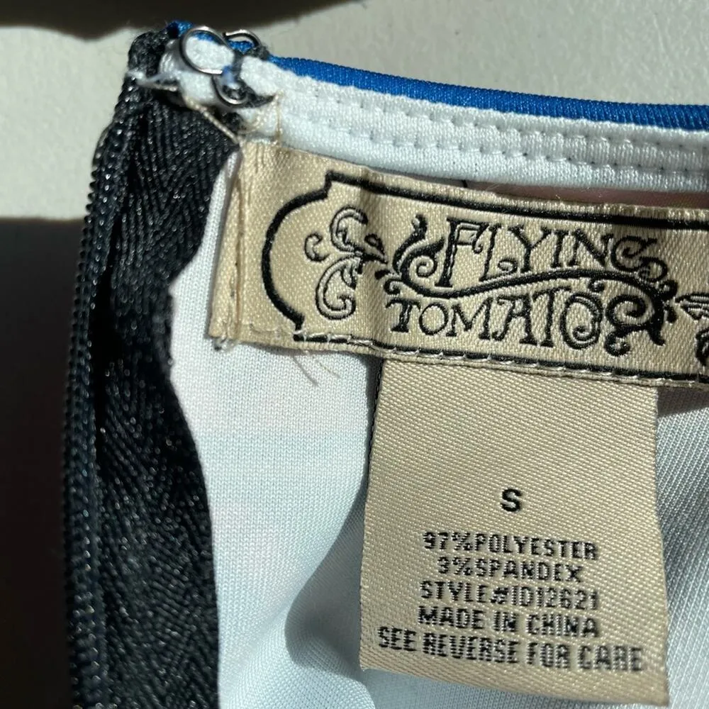 Flying Tomato Brilliant Color Geo Print Swing Dress size Small - Image 2