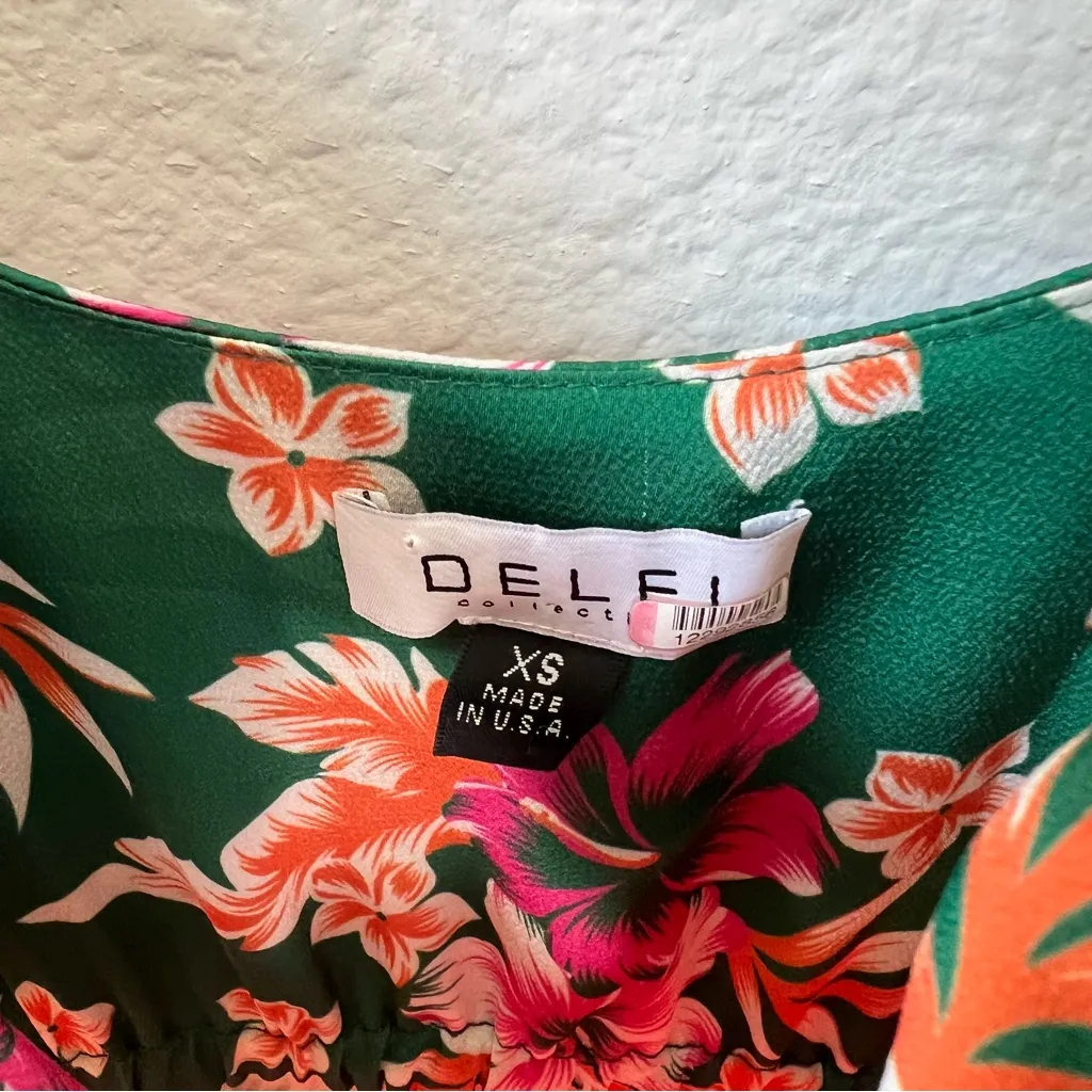 Anthropologie DELFI Collective Pleated Quinn Maxi Dress Red Size XS - Image 9