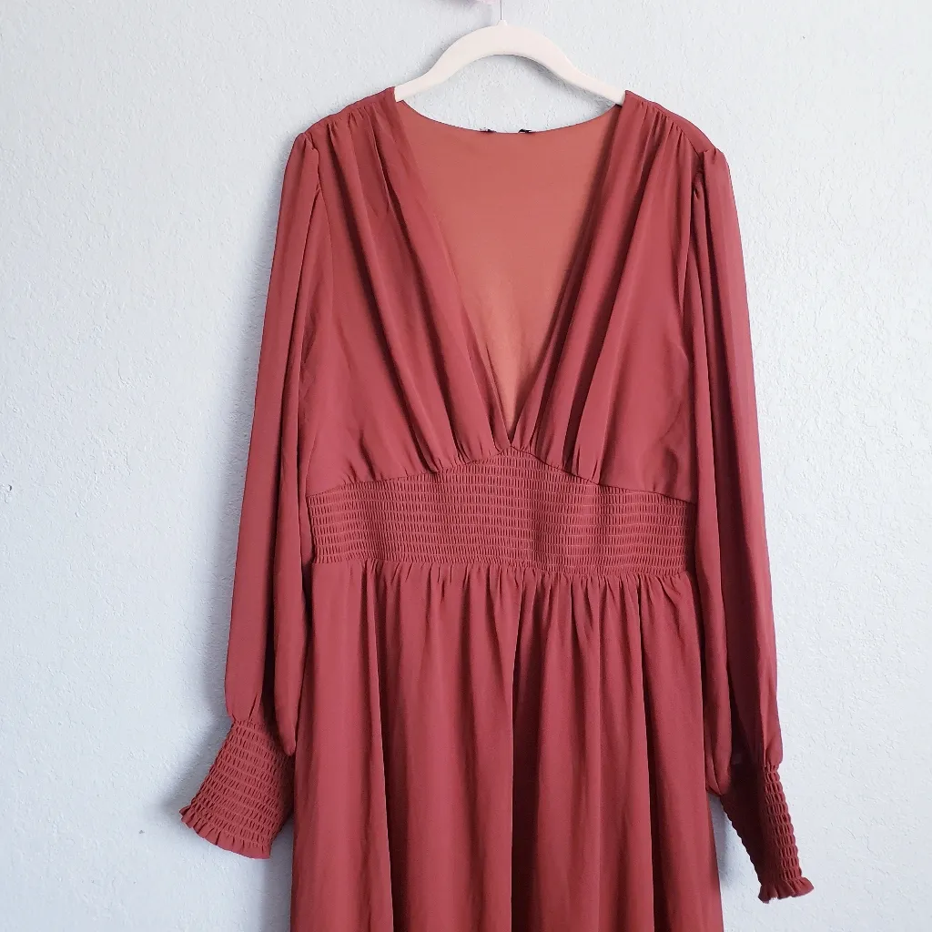 Baltic Born Olivia Cinnamon Long Sleeve Maxi Dress - Image 4