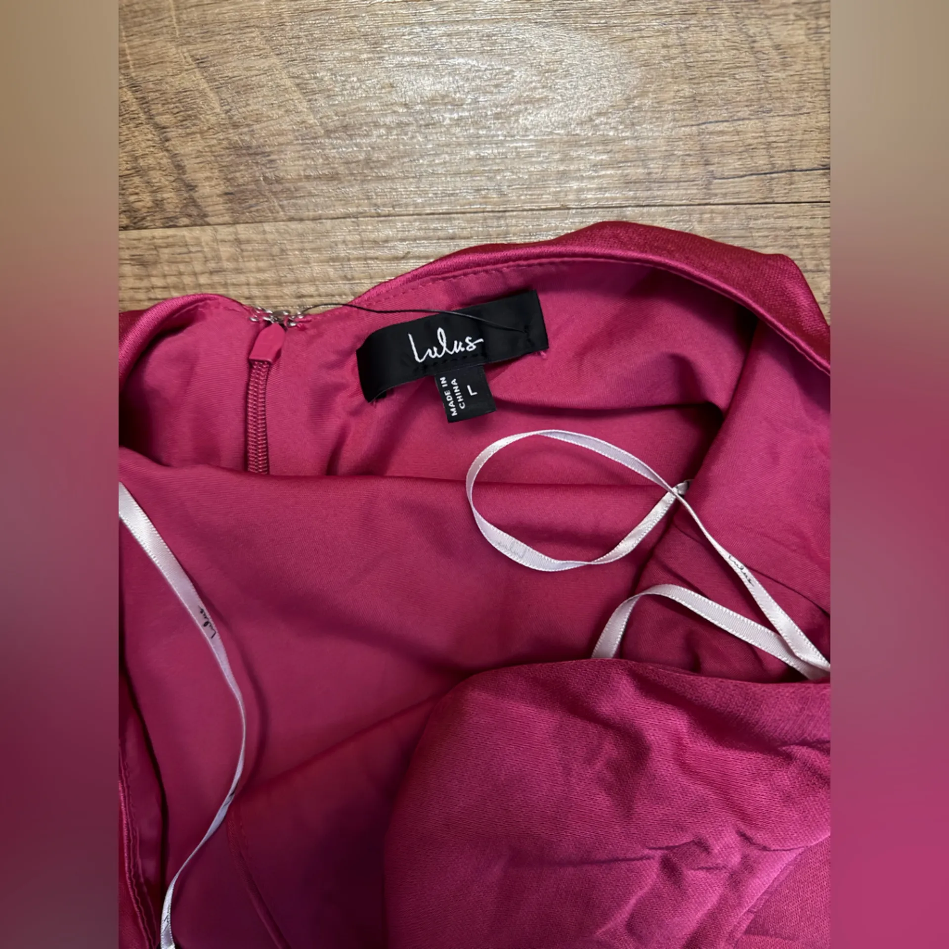 Lulus Beyond Classy Hot Pink Satin Halter Midi Dress - Image 6