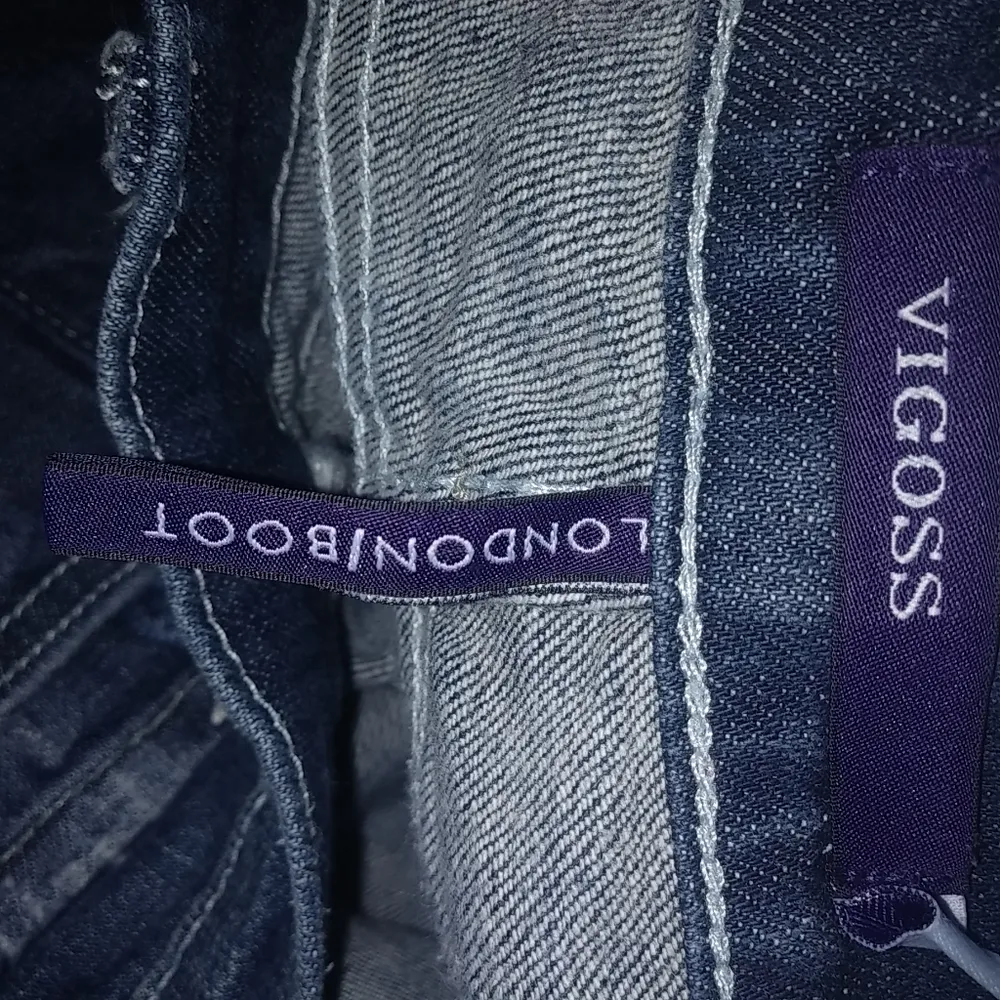 Vigoss London Boot 7 Distressed Dark Wash Jeans - Image 6