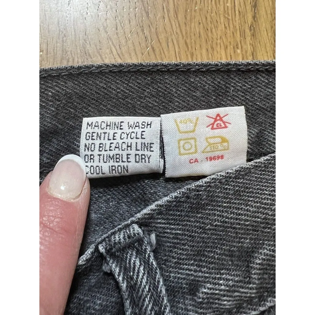 Whooz Blooz Jeans Vintage High Rise Mom Jeans Size 11/12 Regular Y2K Hippie‎ 90s Black - Image 7