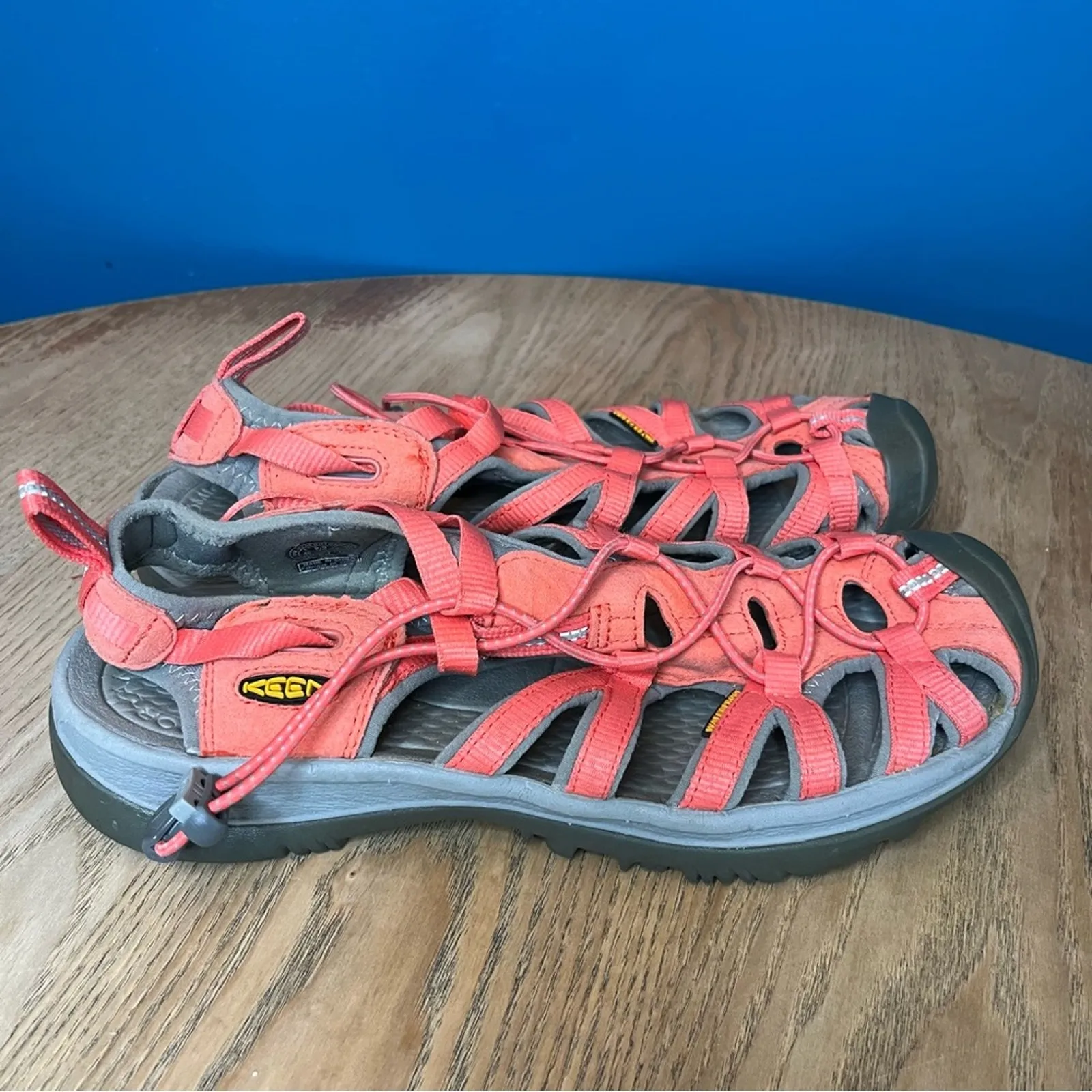 KEEN Whisper Closed Toe Sandals Outdoor Water Shoes Coral Pink Women’s 9.5 - Image 2