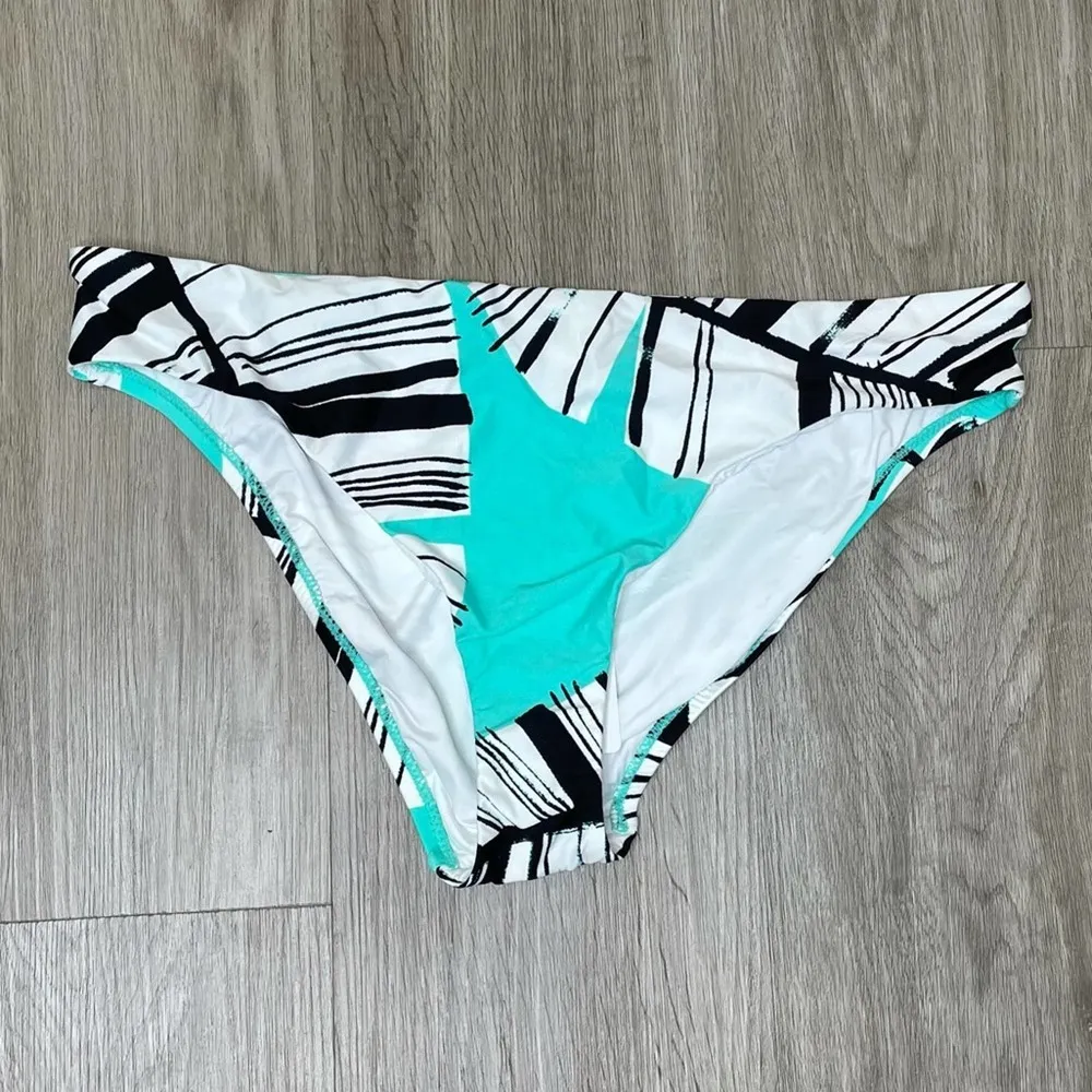 Trina Turk Women's Green Multi Copacabana Geometric Hipster Swim Bottoms sz 12 - Image 2