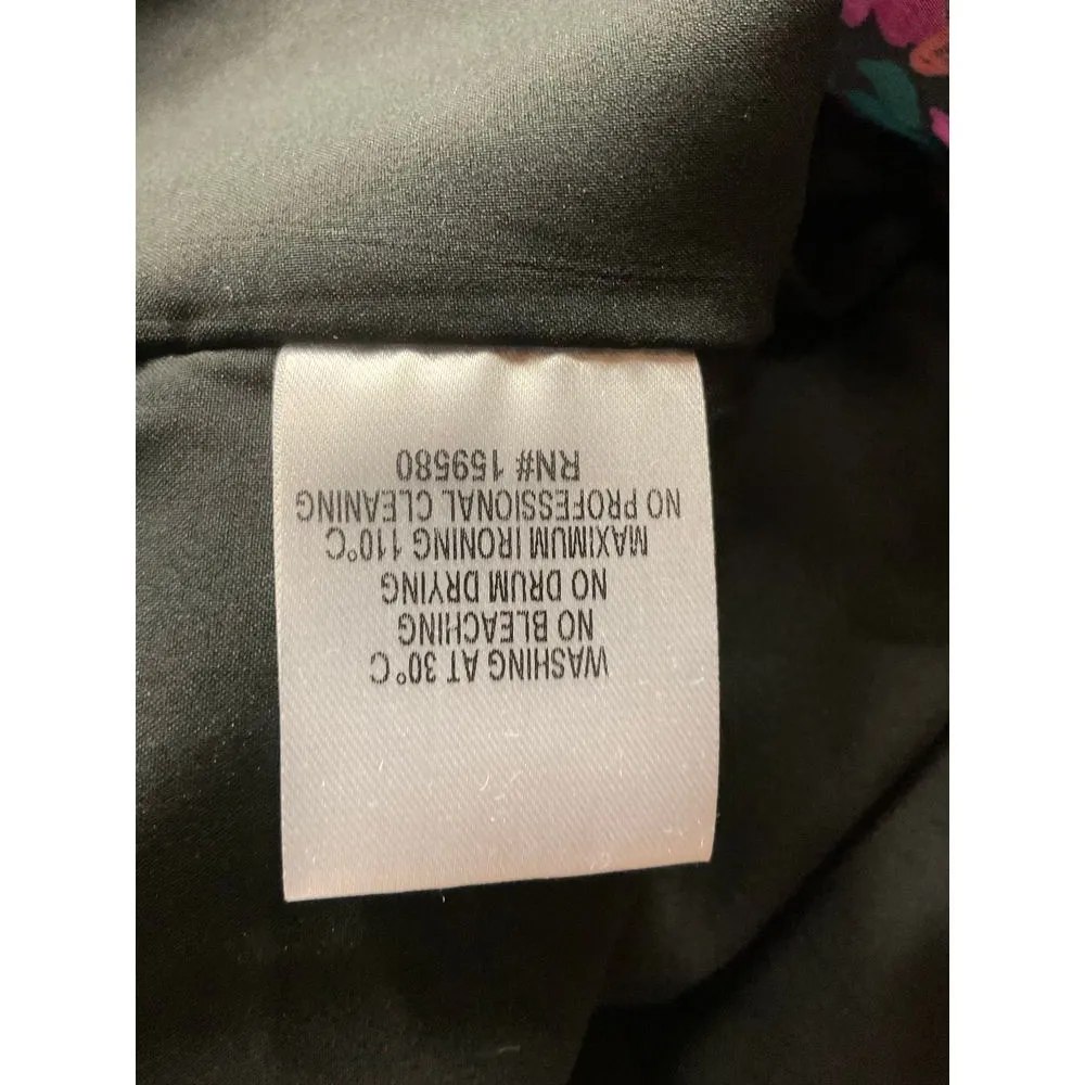 Pink Lily Womens Living On‎ Love Black Pink Floral Tulle Mini Dress Size XL - Image 11