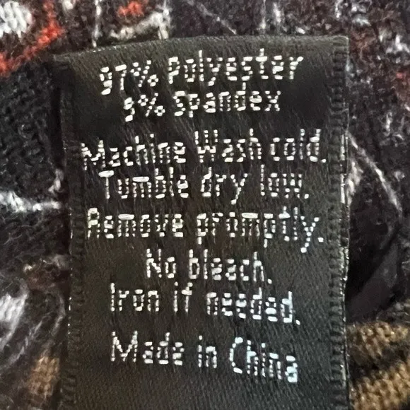 WinWin long bell sleeve gray paisley print tunic sweater top size small/medium - Image 4