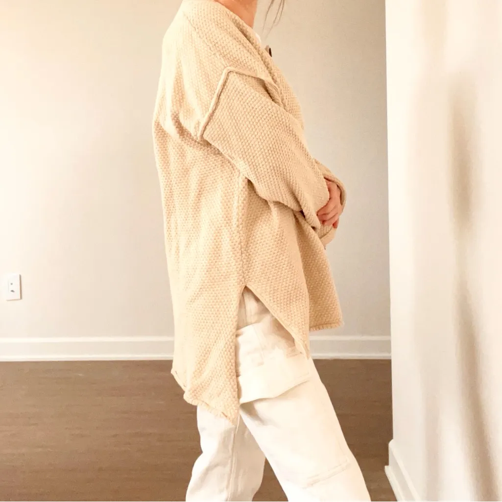 Free People Hailee Sweater in Tan - Image 5