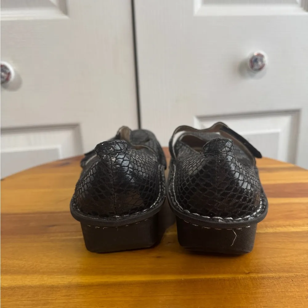 Algeria Mary Jane Feliz black snakeskin EU 39 US 9 - Image 2
