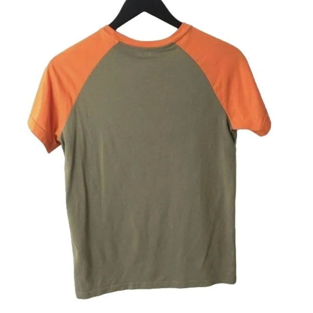 Hawk Tee Shirt Liberty Justice Skate Logo Color Block Graphic T Cotton L - Image 3