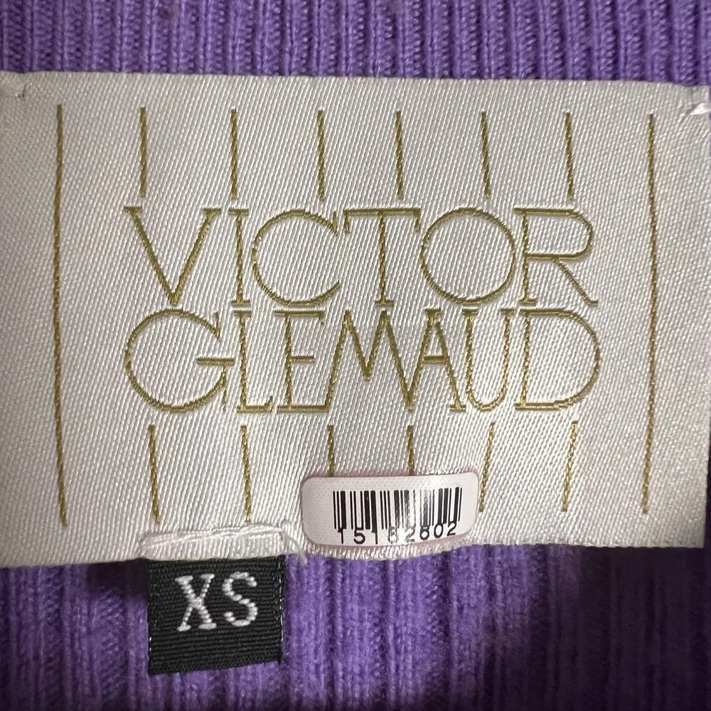 Victor Glemaud Red Purple Colorblock Cropped Cardigan Wool Sweater XS - Image 14