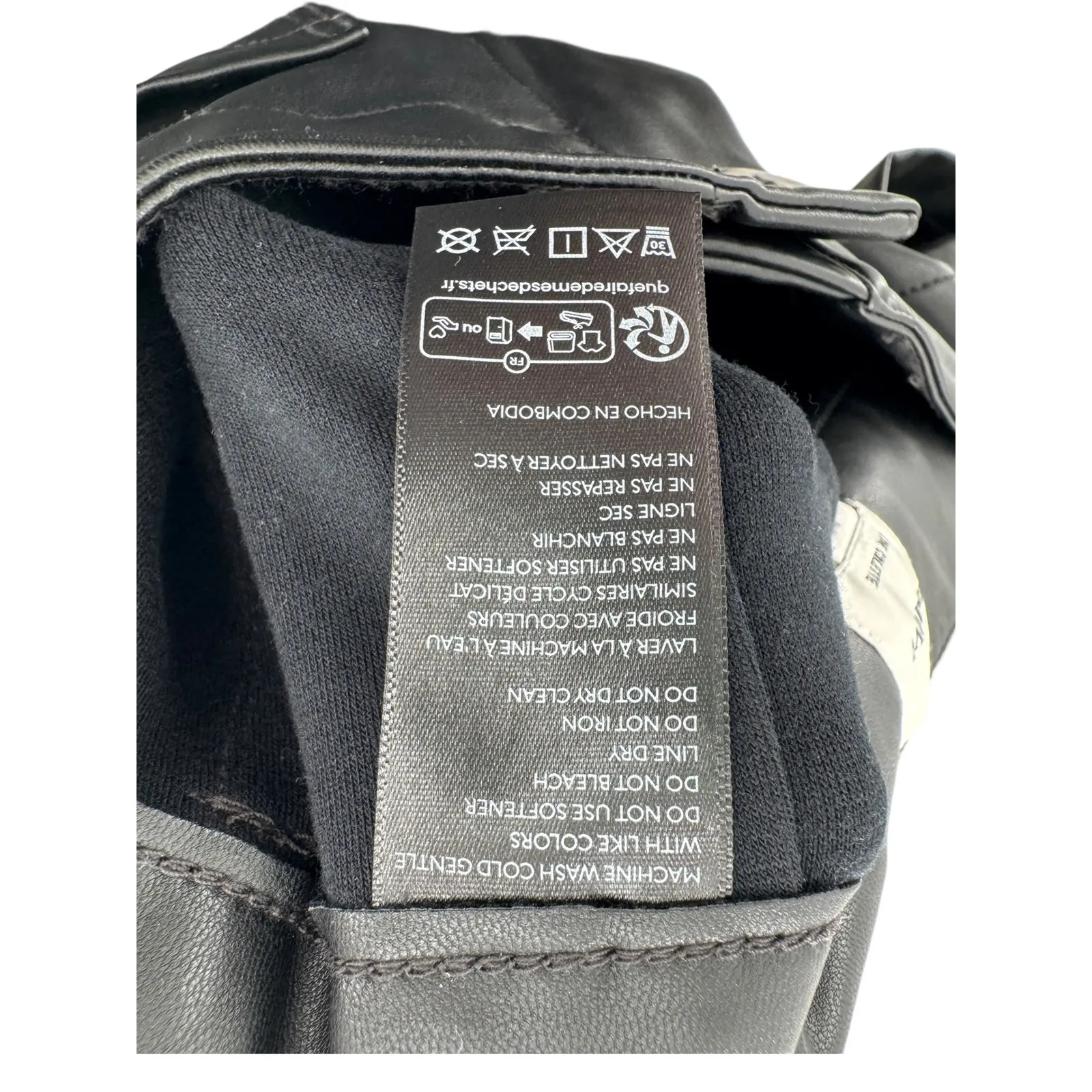 Maeve The Colette Faux Leather Wide Leg Crop Pants Black 32 High Rise‎ Modern - Image 6