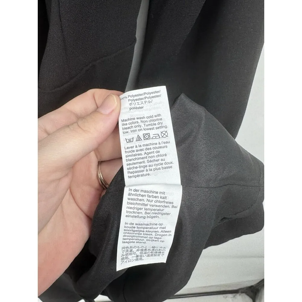 J.‎ Crew 365 Crepe Wrap Mini Dress Women 2 Black NEW Formal Business Office - Image 9