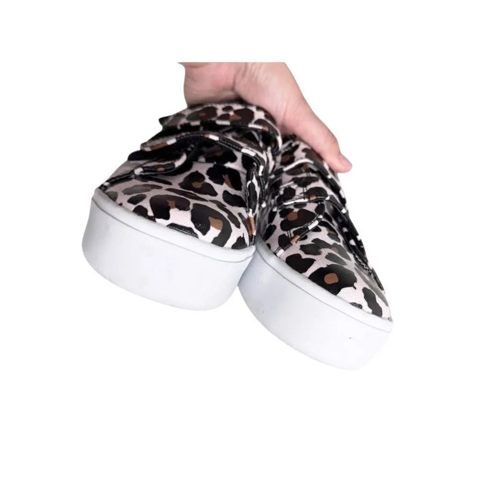 GOATS Sneakers Size 6.5 Cheetah Print Pink Black Platform Lace Up Shoes - Image 4