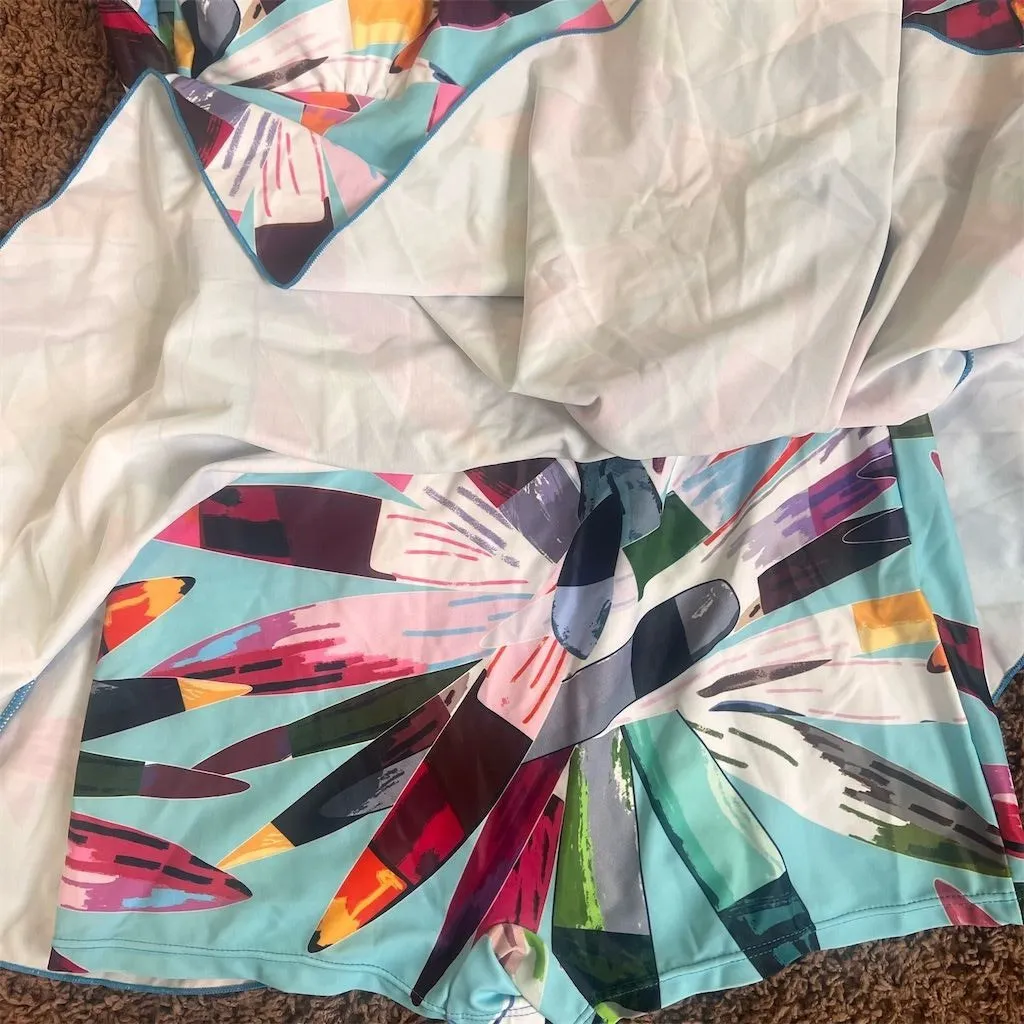 Women's Multicolor Abstract Print One - Image 8