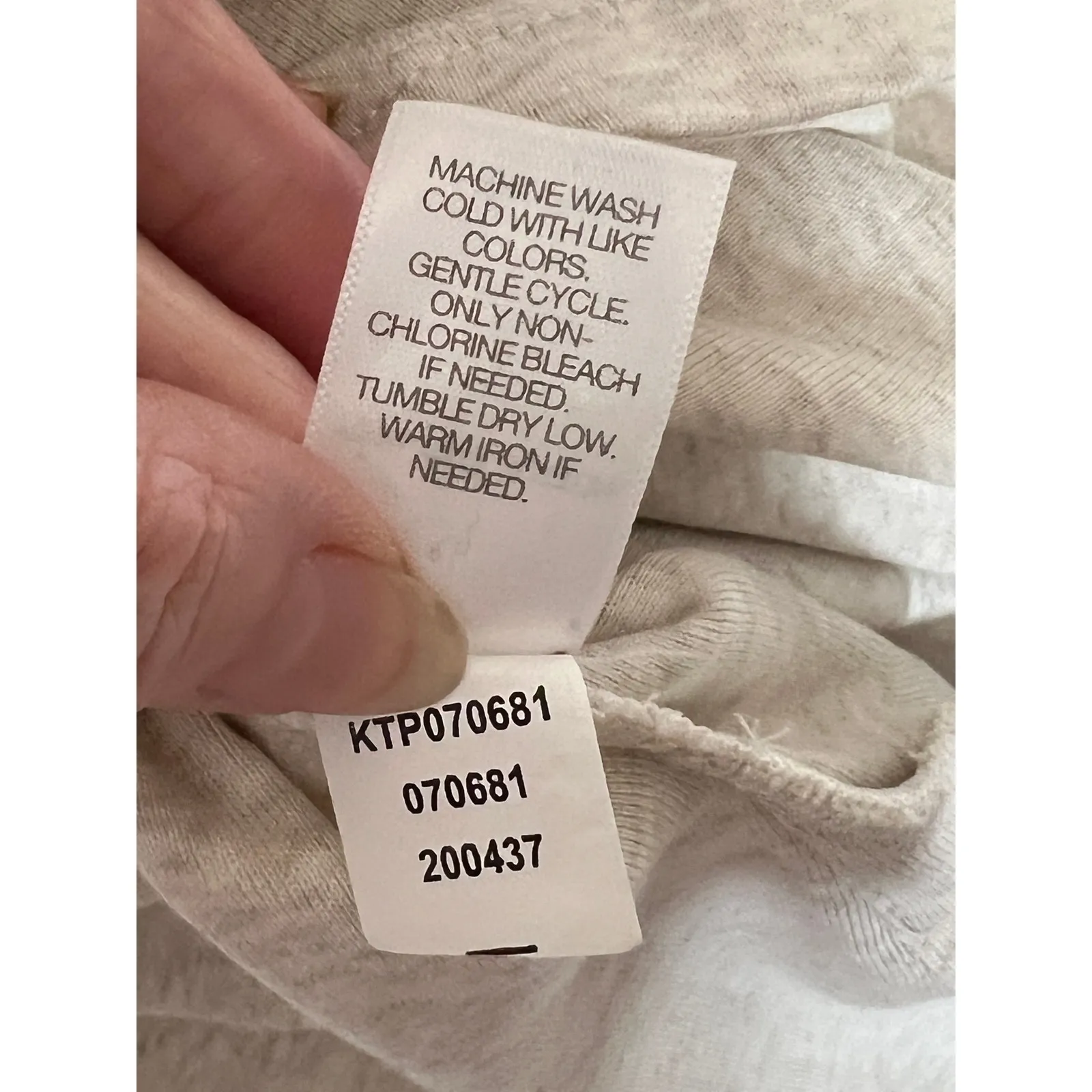 J.Jill Perfect Pima tunic beige/cream heathered cowl neck career basic office - Image 6