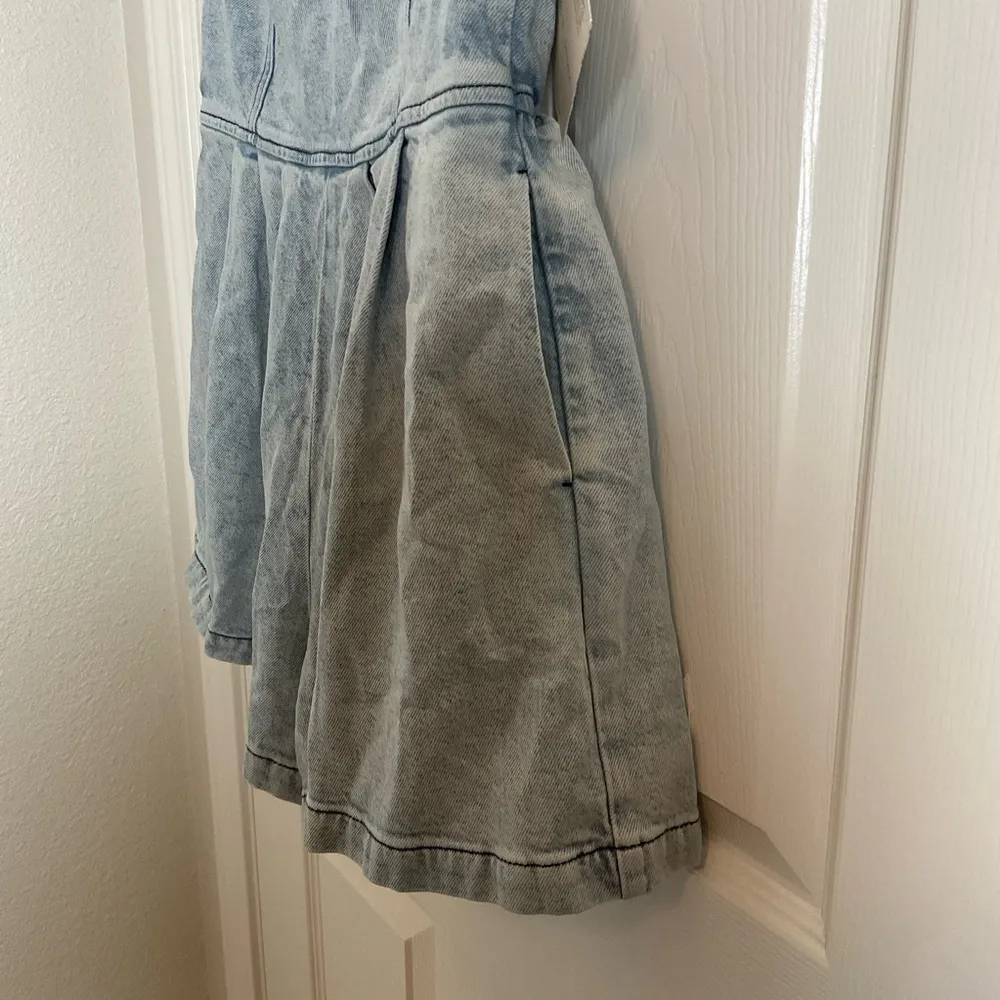 Good American Strapless Light Blue Denim Women’s romper size 2 - Image 5