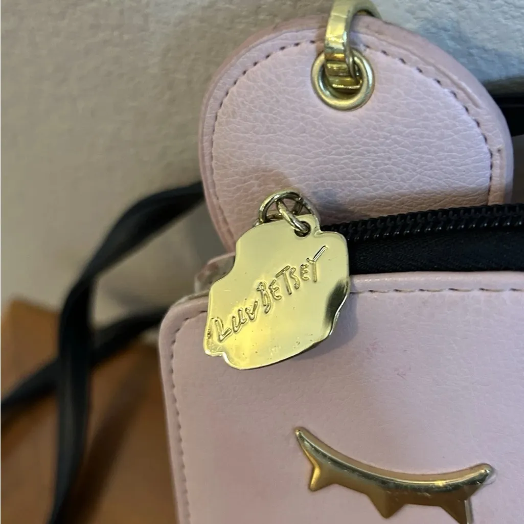 Betsey Johnson Pink Bear Crossbody Bag - Image 2
