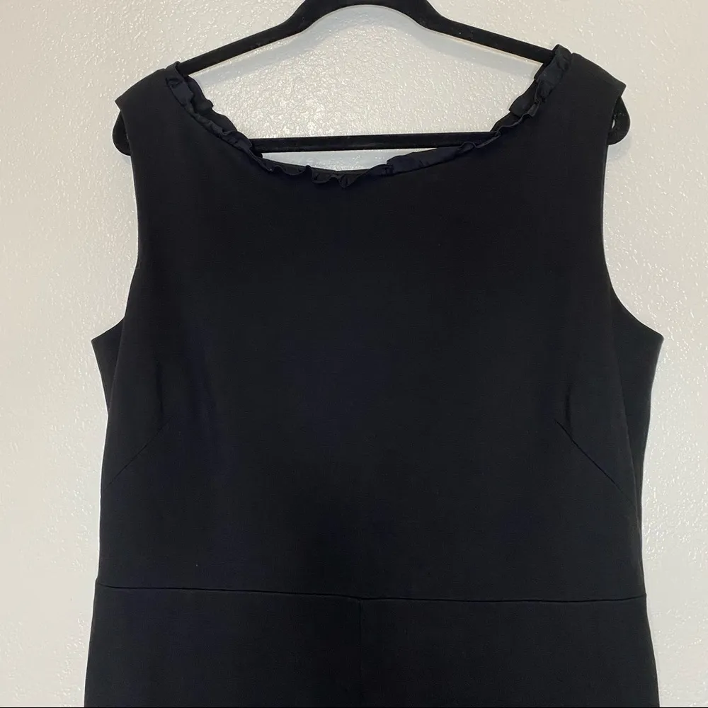 Lafayette 148 New York Rooney Sleeveless Cropped Jumpsuit in Black Size XL NWT - Image 5