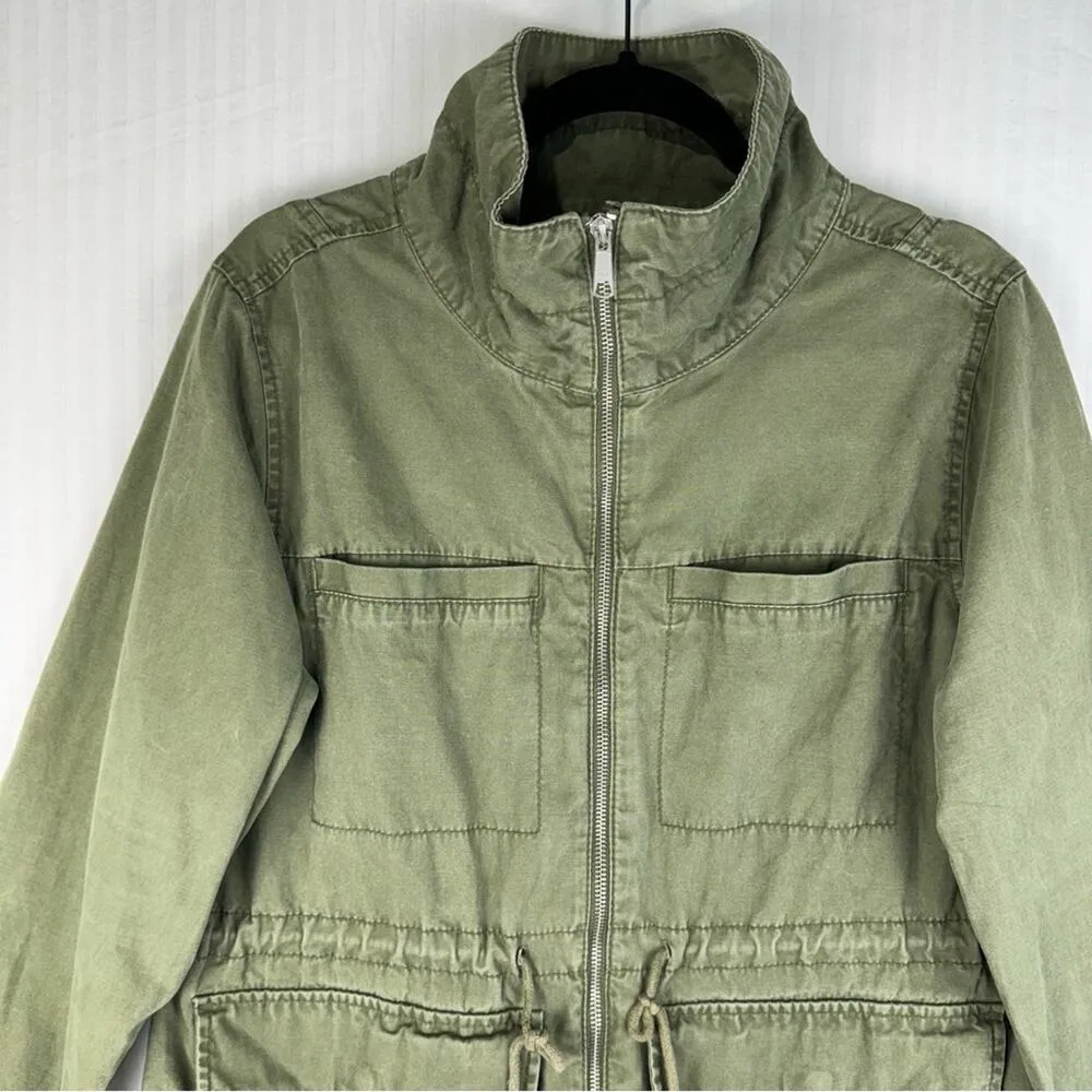 Old Navy Military Green Utility Jacket Women’s Size Large - Image 2