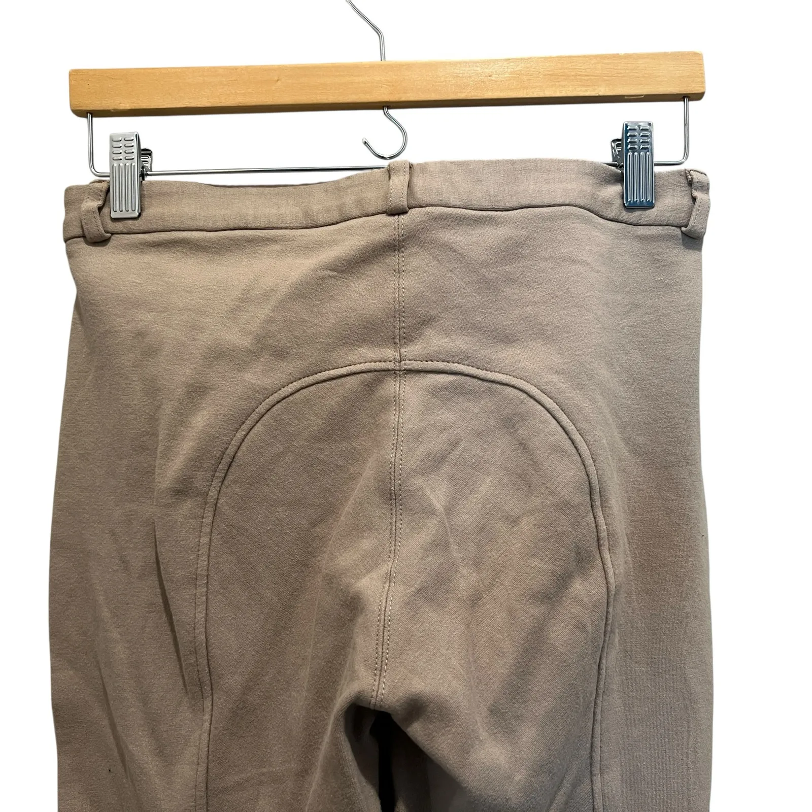 Equestrian Riding Jodhpurs Pants Tan Sz 28x24 Farmhouse Preppy Stretch - Image 4