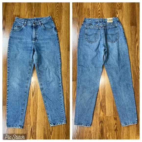 Super Cool Vintage 1980s/90s Lee High Rise Tapered Leg Mom Jeans! - Image 2