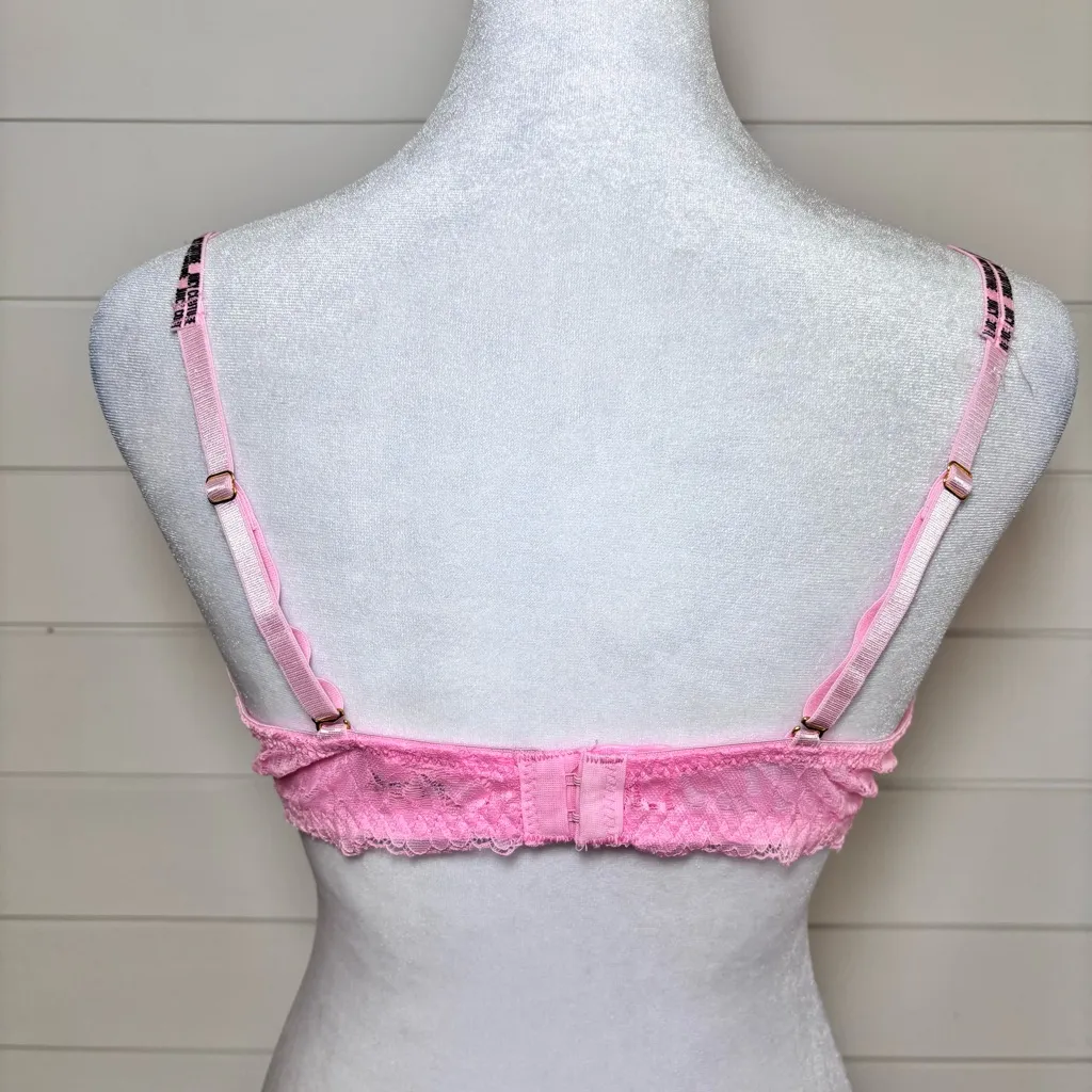 Juicy Couture underwire lace bras Hot pink Size 38C NWT‎ - Image 7