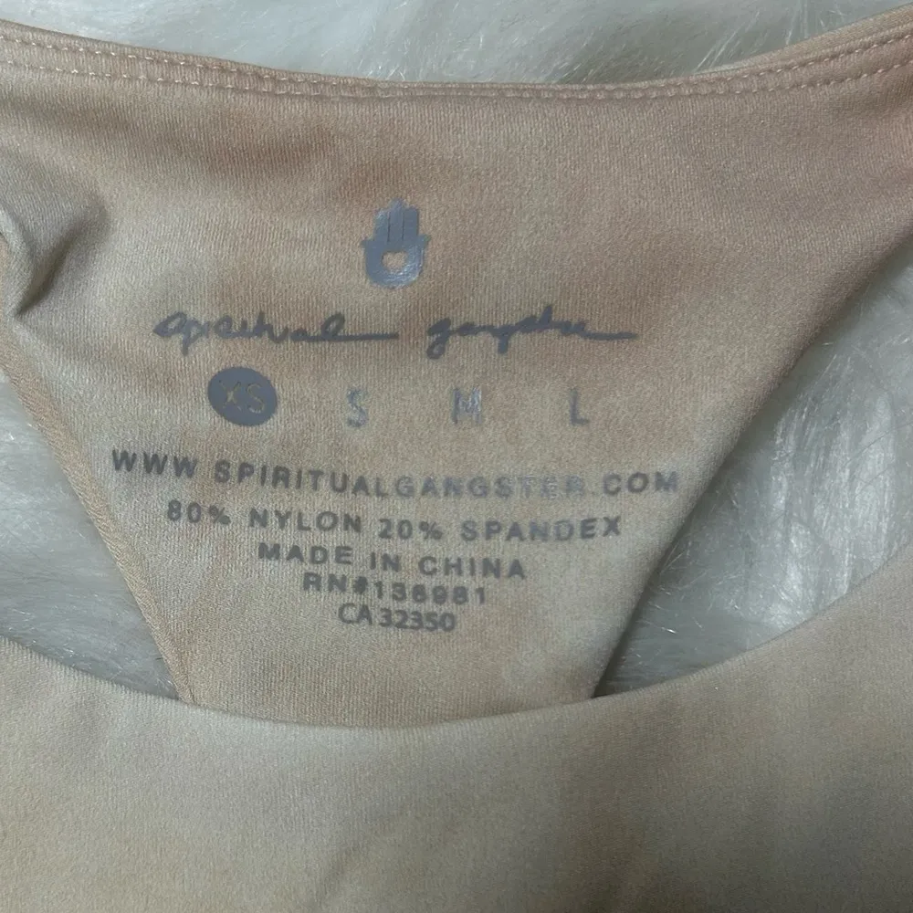 Spiritual Gangster Grateful Racerback Crop Top Bra Size XS - Image 4