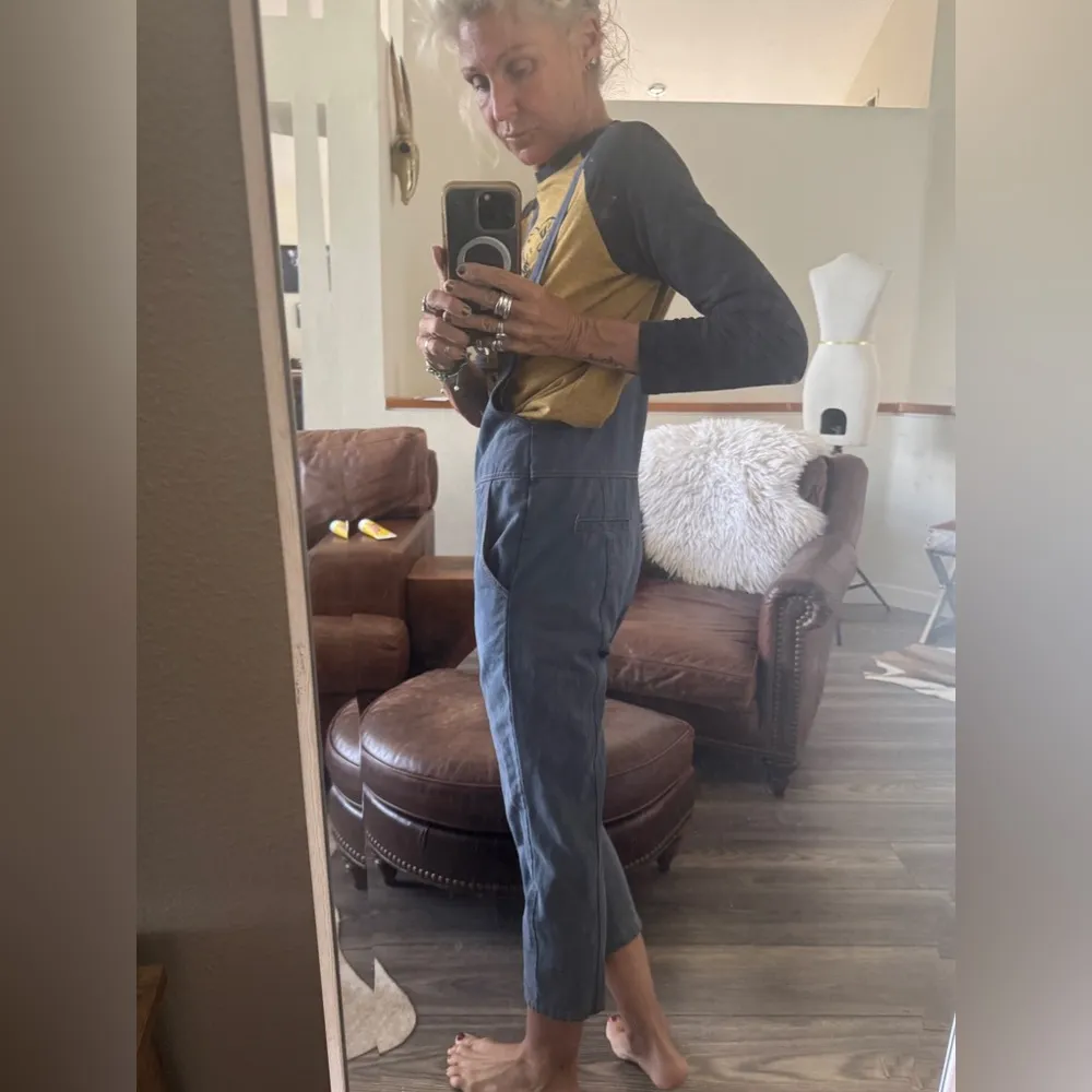 Handmade Casual Blue Denim Overalls one of a kind - Image 3