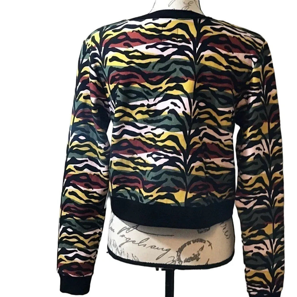 NWT plush fleece lining tiger sweatshirt 9 nice Green Size undefined - Image 4