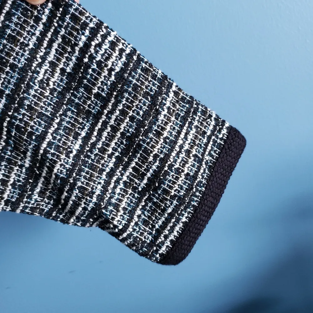 MAX STUDIO Knit Tweed Drop Shoulder Sweater - Image 3