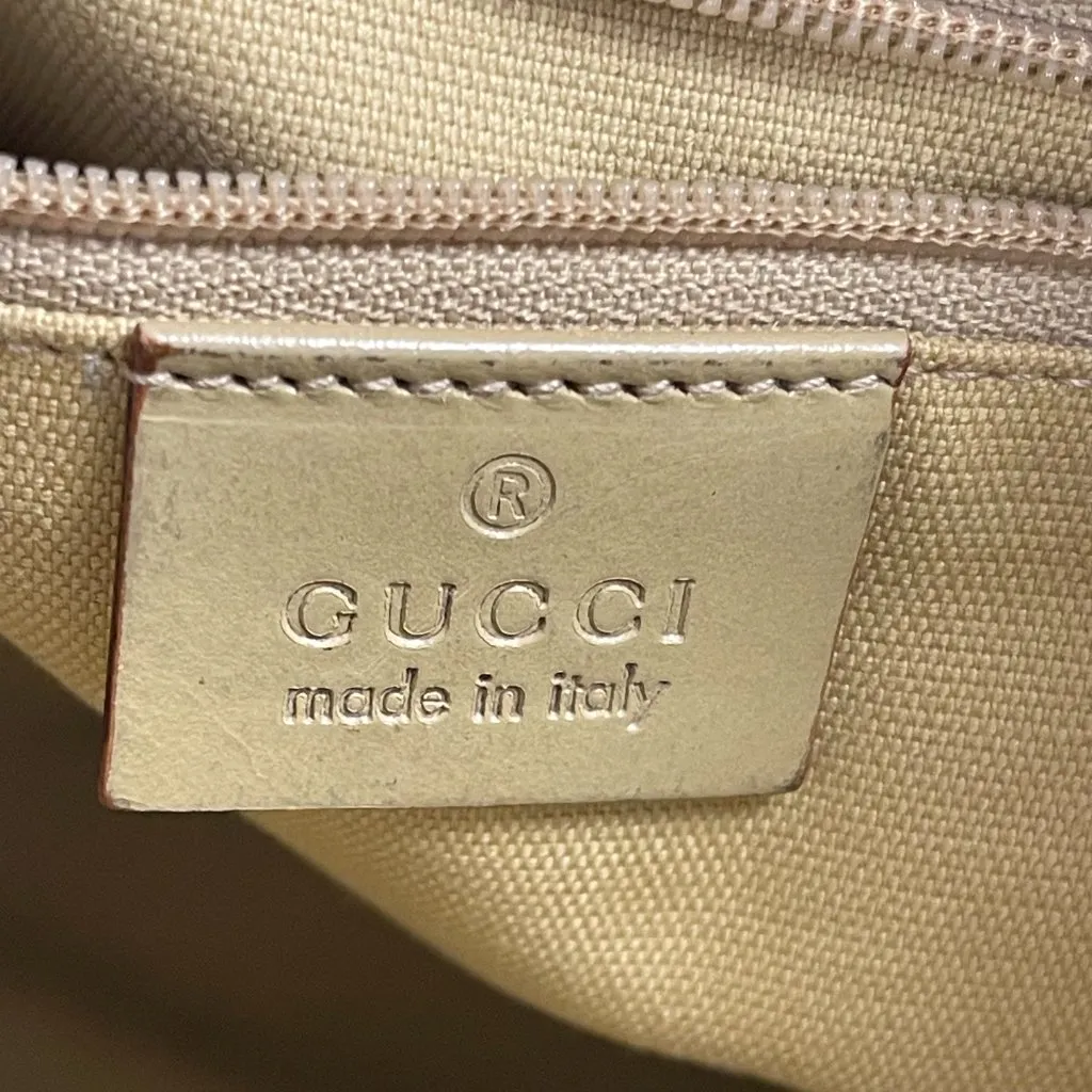 Gucci Vintage Pink Canvas Tote Bag w/ Leather Trim - Preowned - Image 6