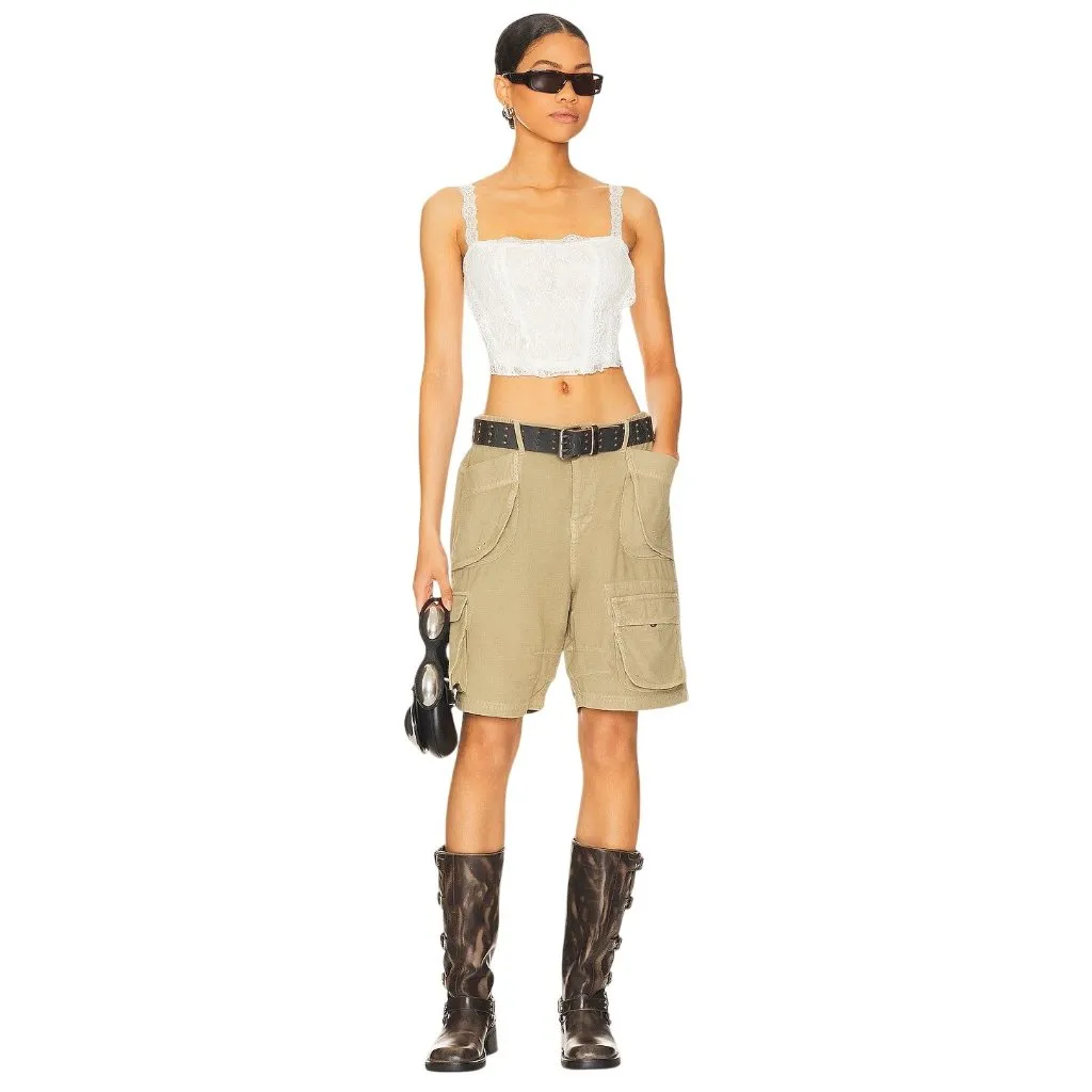 MORE TO COME Eloisa Cami Top in White Medium New Womens Sleeveless Tank - Image 10