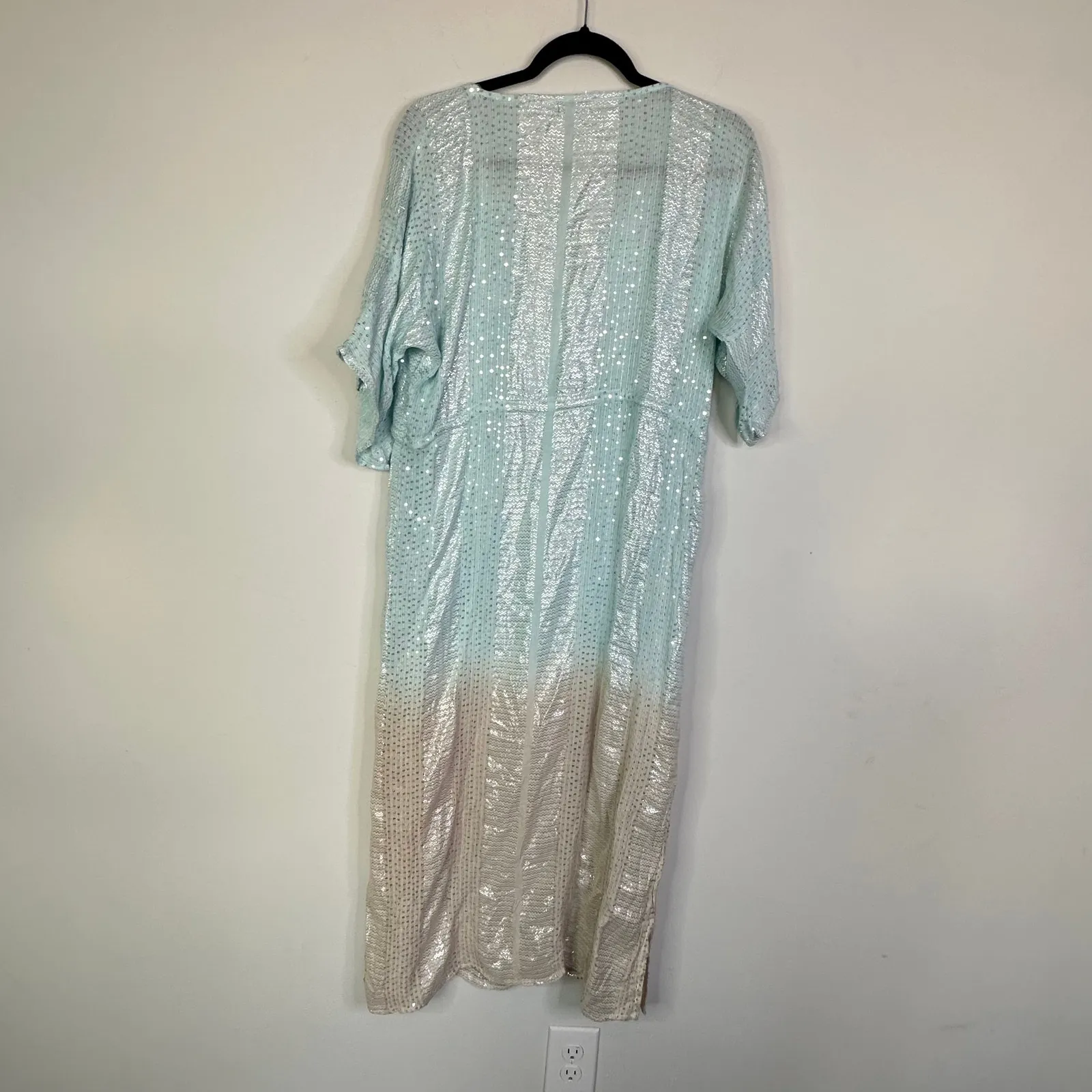 Debbie Katz South Beach The Angie Lurex Coverup Dress Size Medium - Image 5