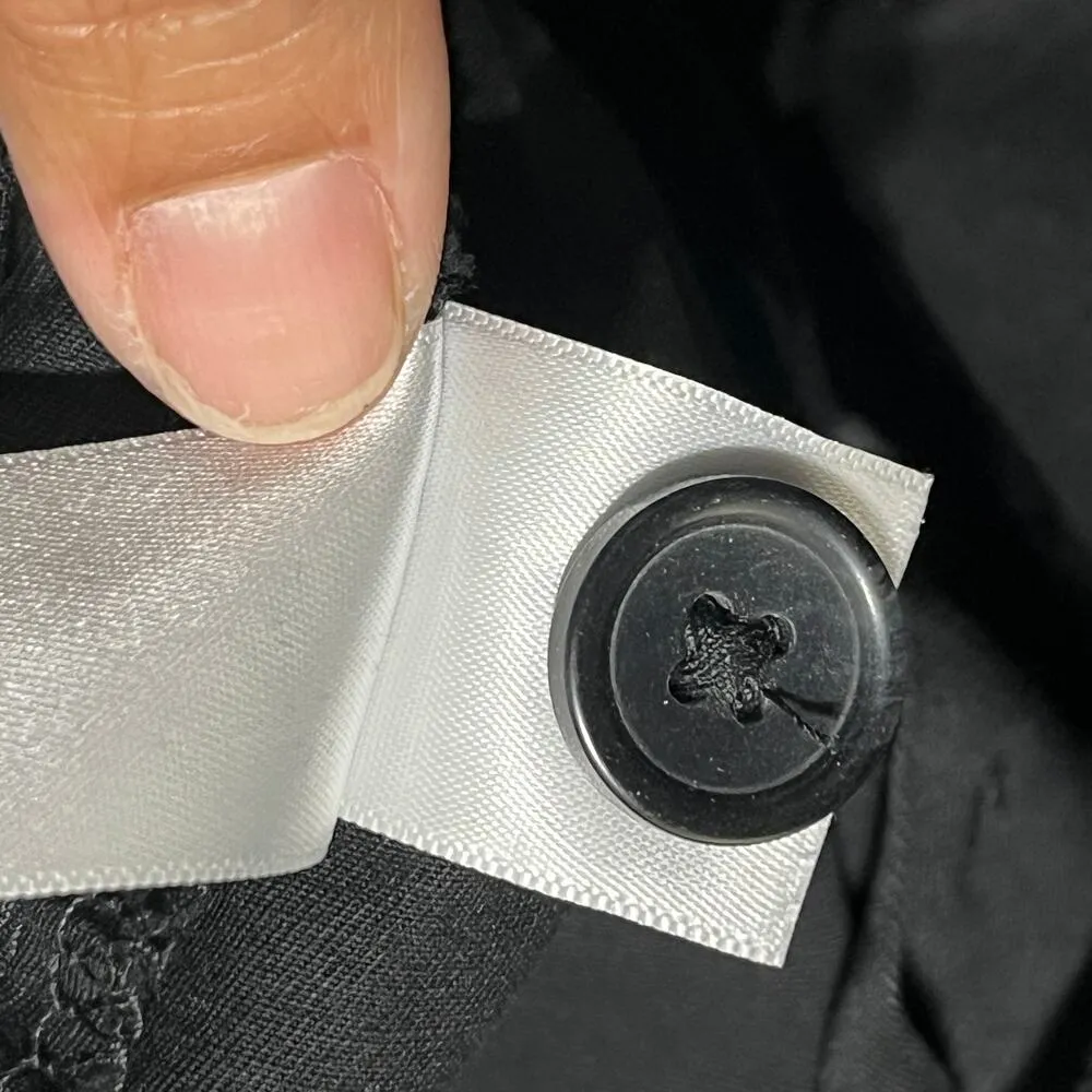 Everlane Women's Black The Lightweight Wide-Leg Crop Chino Cotton Pants Size 8 - Image 7