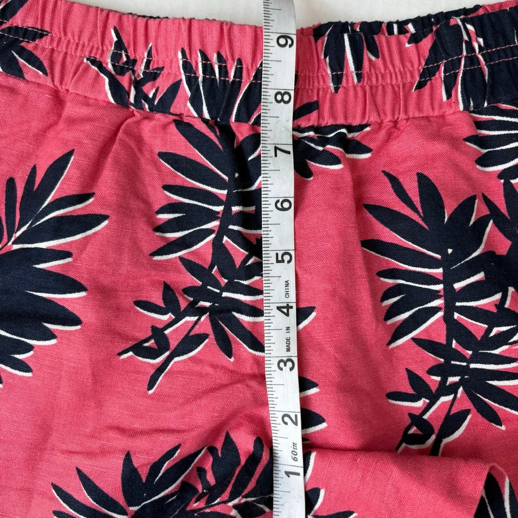 J. Crew Women's 3" printed boardwalk pull-on short pink blue size 2 - Image 14