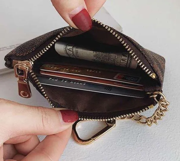 Brown Checkered Pouch - Image 2