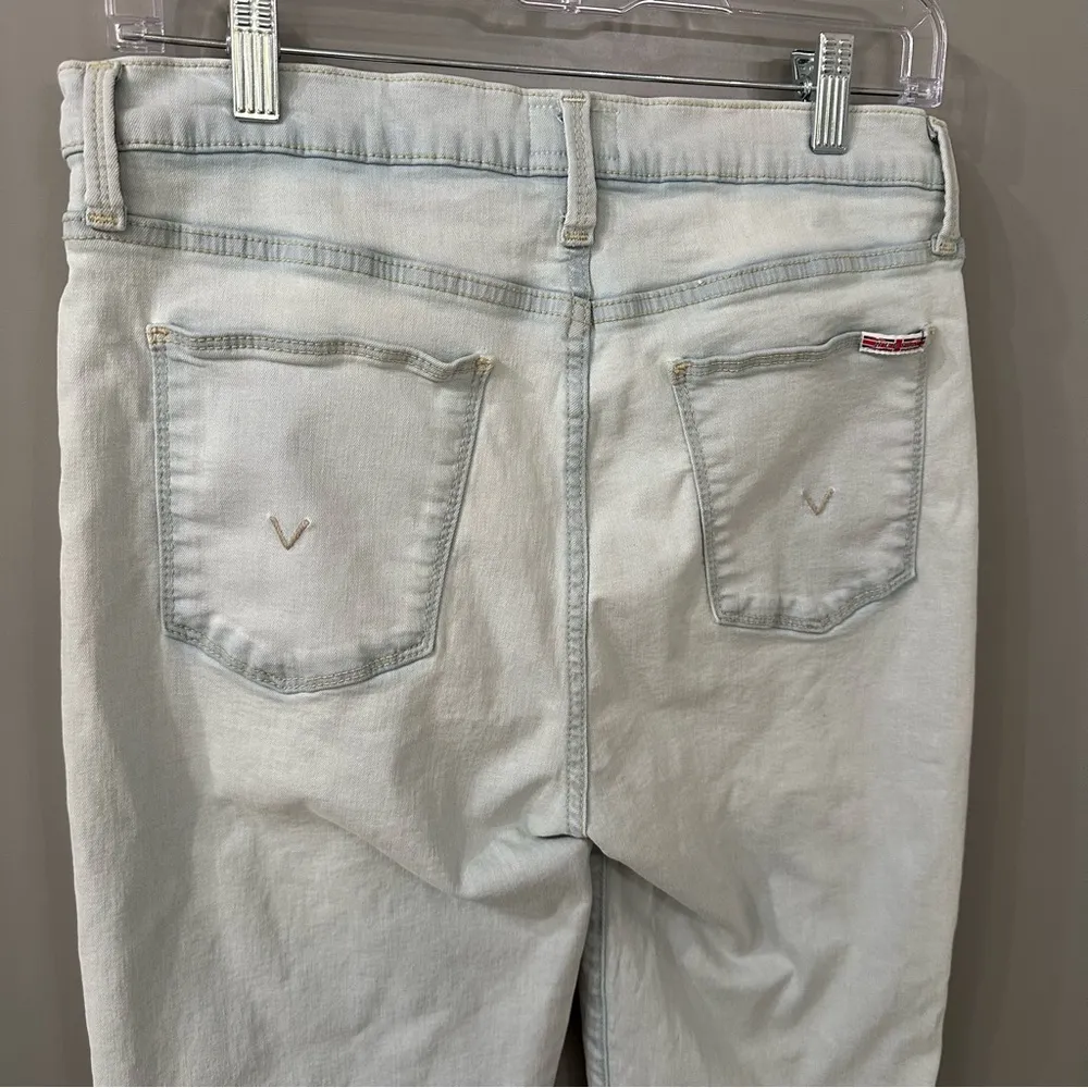 Hudson Blair Jeans High Waist Light Wash Straight Crop Jeans Size 30 - Image 7