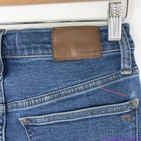 Madewell Petite 10" High-Rise Skinny Jeans in Wendover‎ Wash, 27P - Image 11