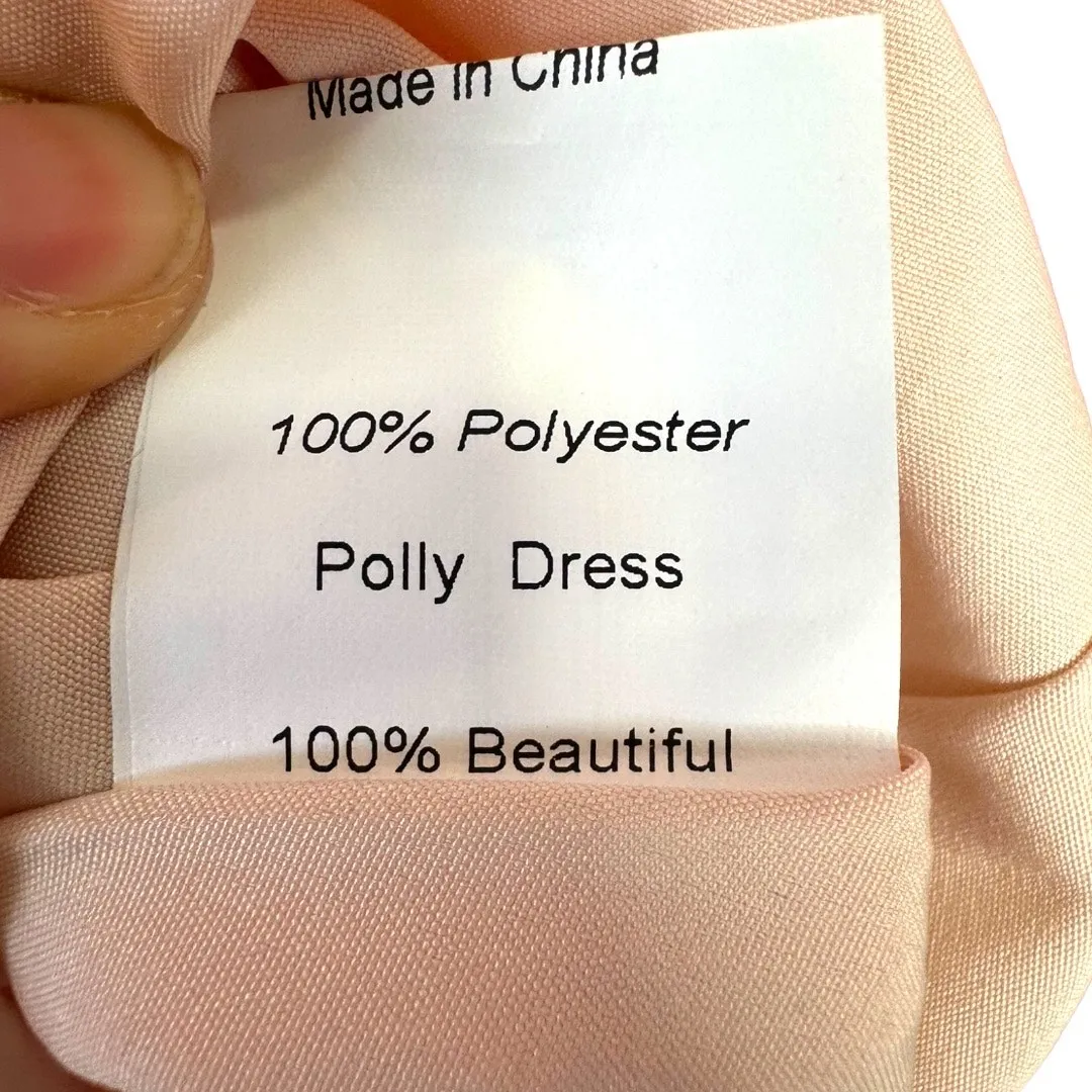 JessaKae Polly Dress Pink Floral Organza Puff Sleeve Size M Size M - Image 10