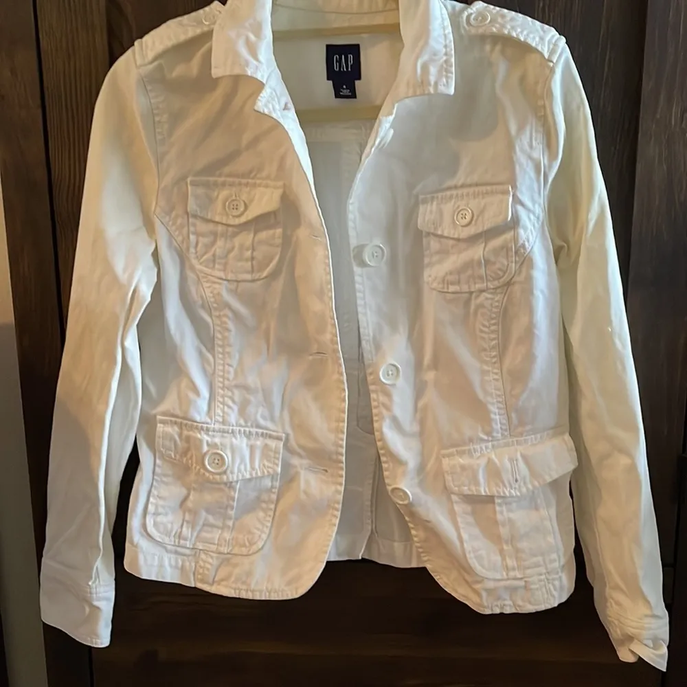 Gap white cotton blazer​ - Image 4