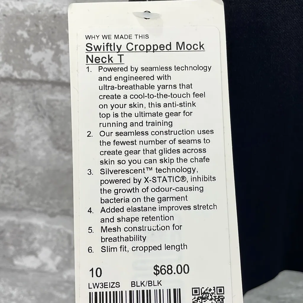 Lululemon Swiftly Cropped Mock Neck T-Shirt - Image 5